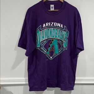 Arizona Diamondbacks T-Shirt 1999 baseball vintage 2xl purple turquoise aqua